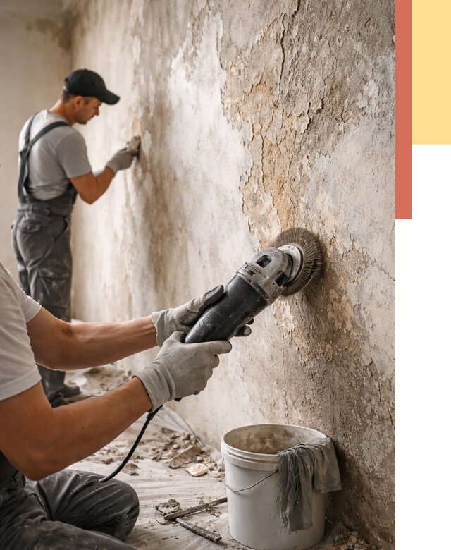 Снятие и удаление краски со стен в Новотроицке от 2198 руб. — ОТДЕЛОЧНИК-Нвт