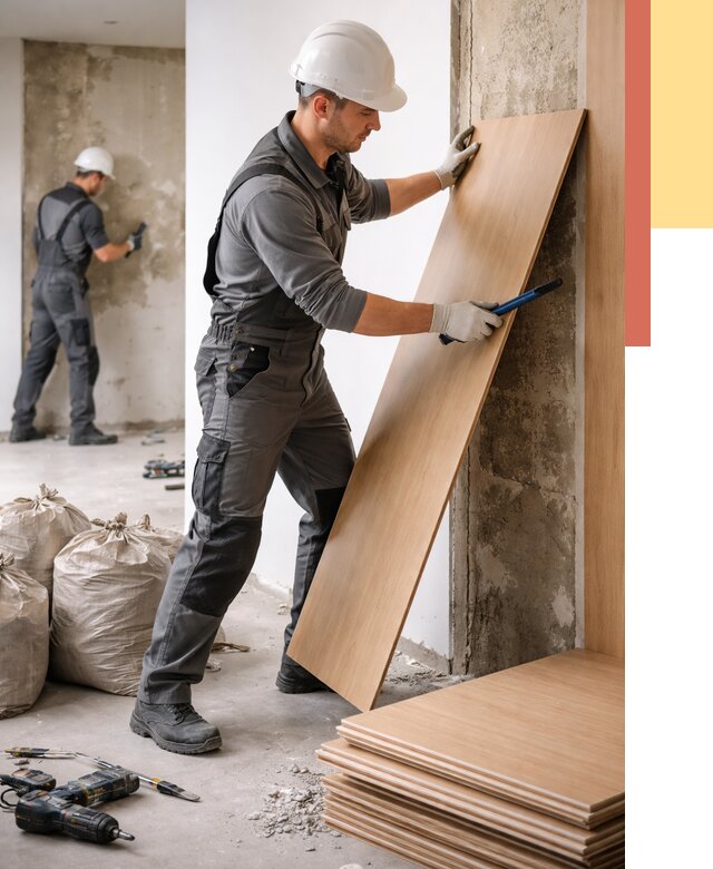 Демонтаж стеновых панелей в Новотроицке от 3664 руб. за м² быстро и недорого | ОТДЕЛОЧНИК-Нвт