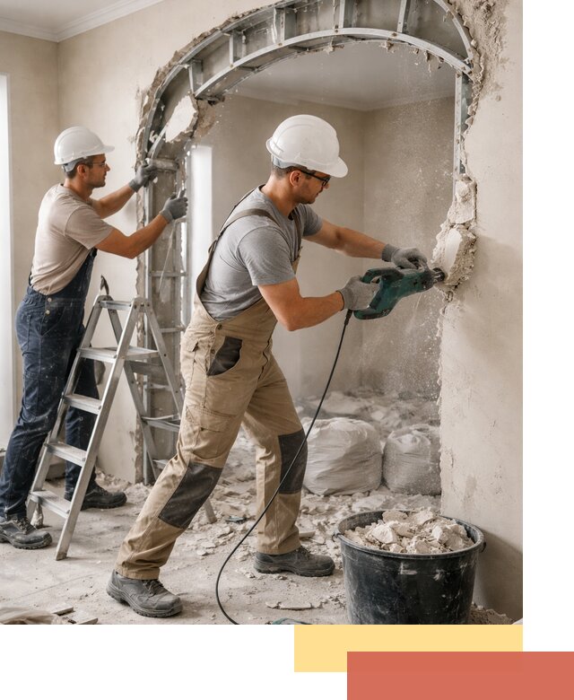 Демонтаж гипсокартонной арки в Новотроицке быстро и аккуратно