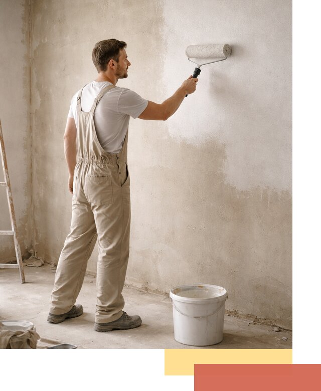 Грунтовка стен под отделку в Новотроицке профессиональным раствором