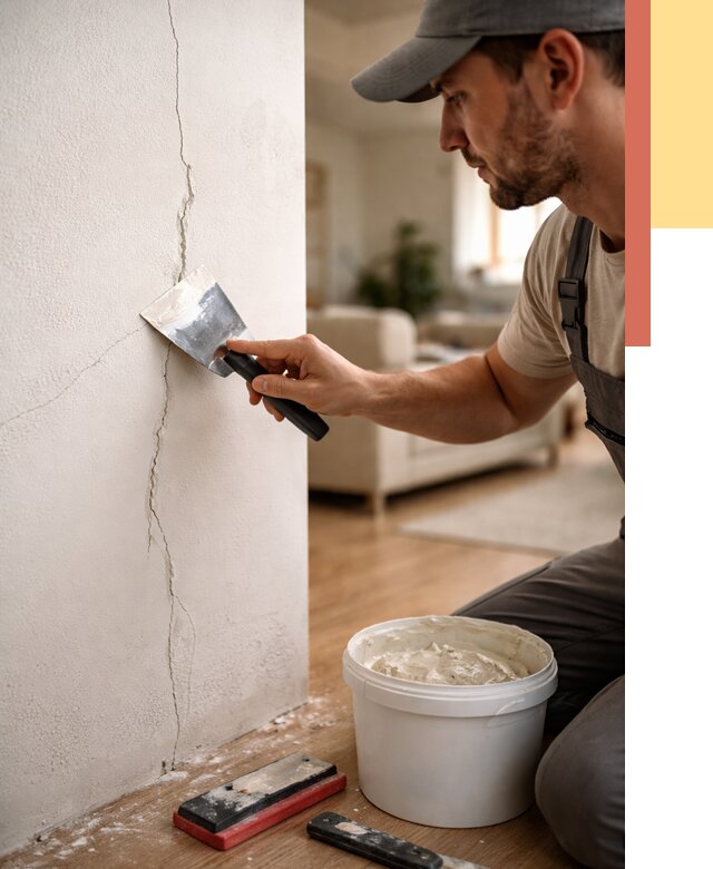 Заделка трещин и сколов в Новотроицке от 2565 руб. — быстро и недорого | ОТДЕЛОЧНИК-Нвт