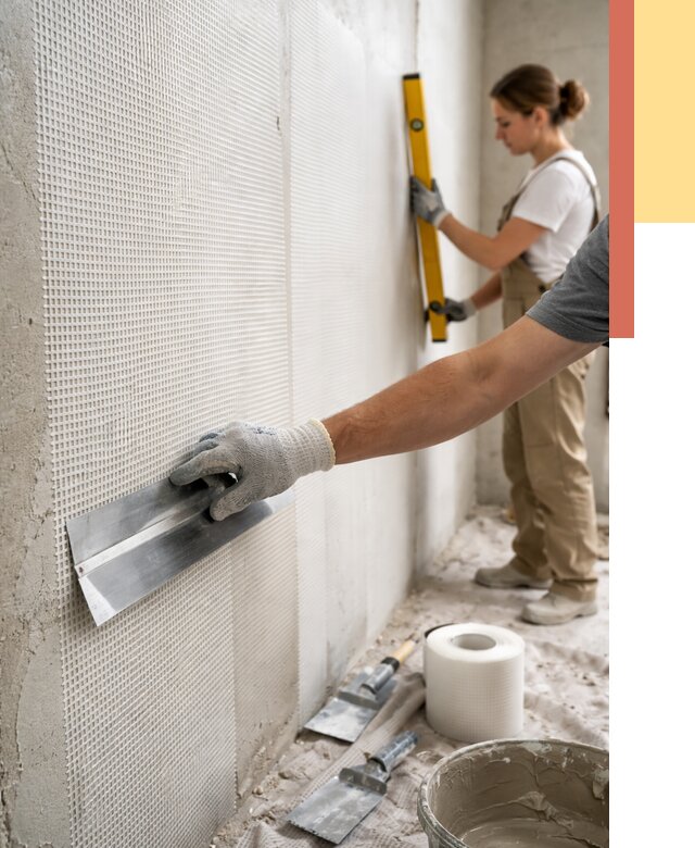 Армирование стен стеклосеткой в Новотроицке от 3350 руб. под ключ | ОТДЕЛОЧНИК-Нвт