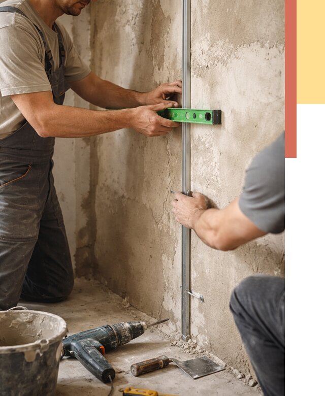 Установка штукатурных маяков в Новотроицке от 7328 руб. — быстро и недорого | ОТДЕЛОЧНИК-Нвт