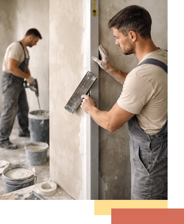 Выведение углов стен в Новотроицке: монтаж и оштукатуривание