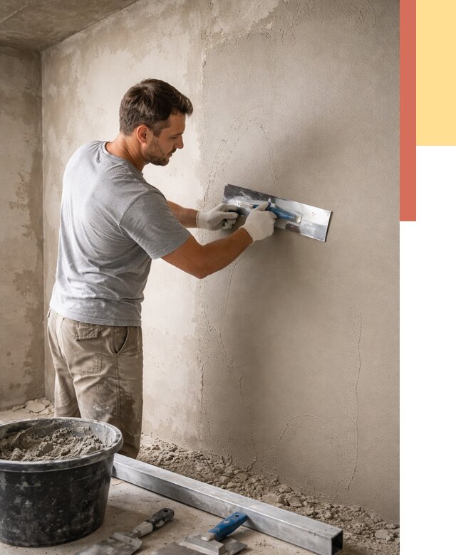 Штукатурка стен без маяков в Новотроицке от 7537 руб/м2 — услуги и цена | ОТДЕЛОЧНИК-Нвт