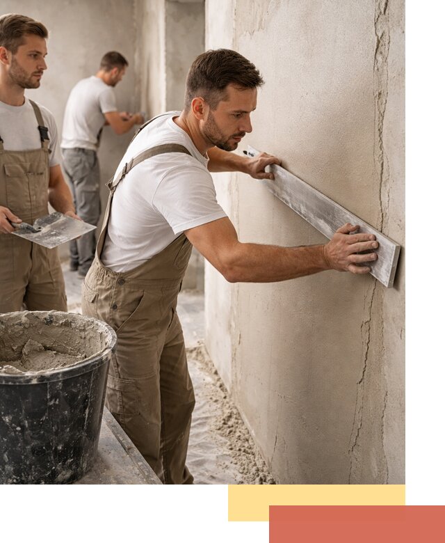 Штукатурка стен без маяков в Новотроицке быстро и качественно