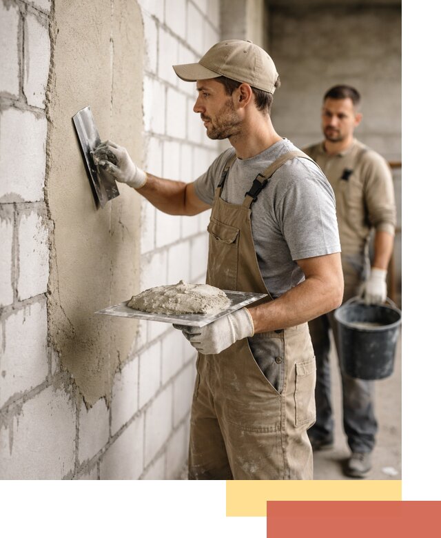 Штукатурка стен из газобетона в Новотроицке под ключ