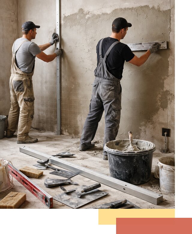 Профессиональная штукатурка стен под плитку в Новотроицке