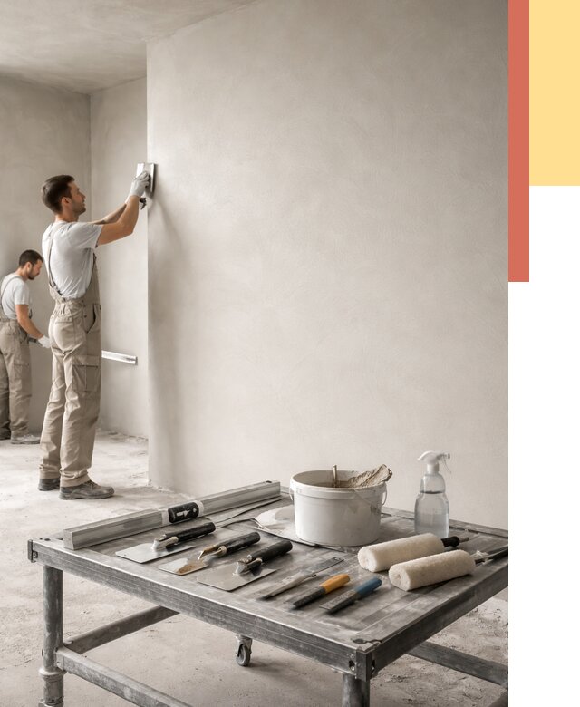 Штукатурка стен под покраску в Новотроицке от 4711 руб./м² — качественно и недорого | ОТДЕЛОЧНИК-Нвт