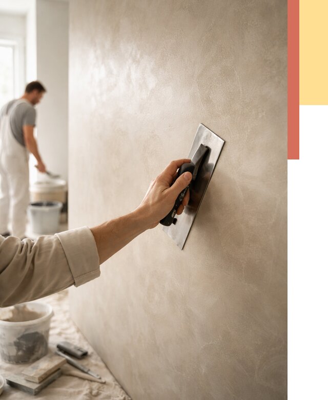 Венецианская штукатурка в Новотроицке от 3664 руб/м² — нанесение стен под ключ | ОТДЕЛОЧНИК-Нвт