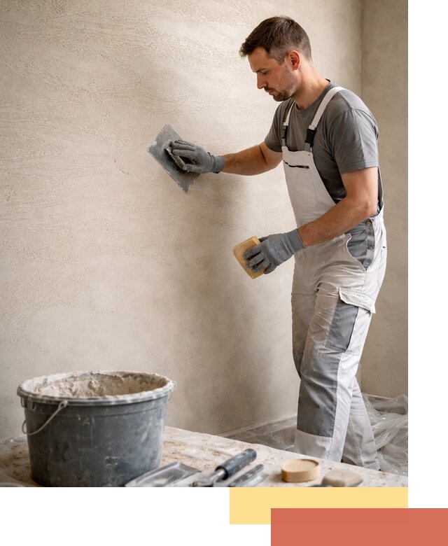 Декоративная штукатурка травертин в Новотроицке для стен и потолков