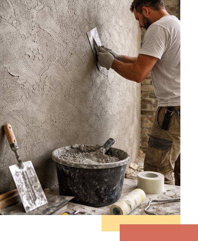 Декоративная штукатурка лофт в Новотроицке — отделка стен и потолков