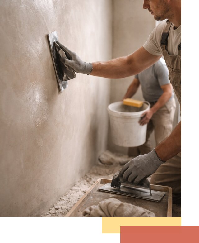 Нанесение марокканской штукатурки таделакт в Новотроицке