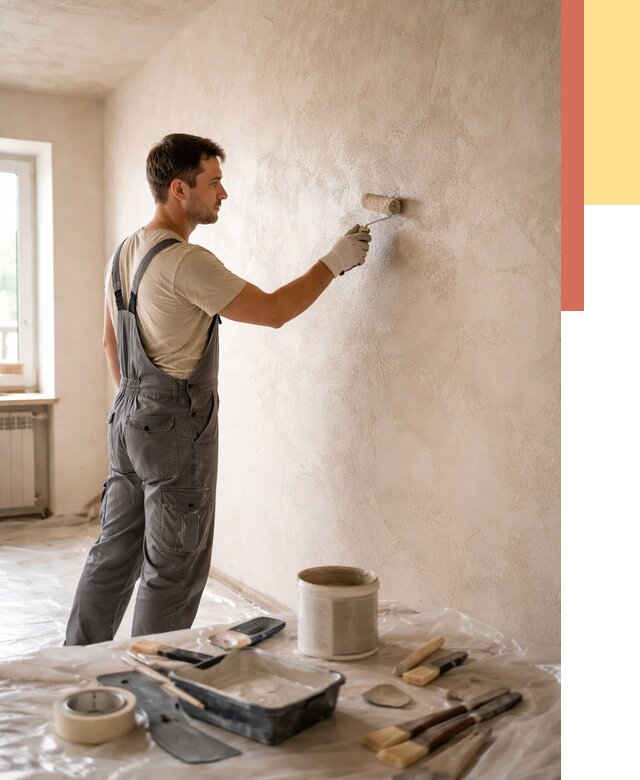 Нанесение лессирующей краски по декоративке в Новотроицке от 1832 руб. | ОТДЕЛОЧНИК-Нвт