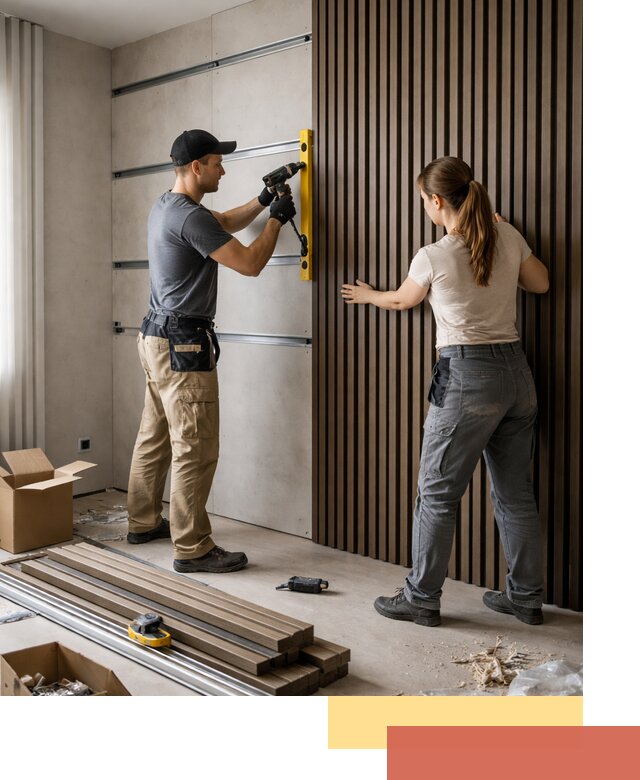 Монтаж реечных панелей на стены в Новотроицке