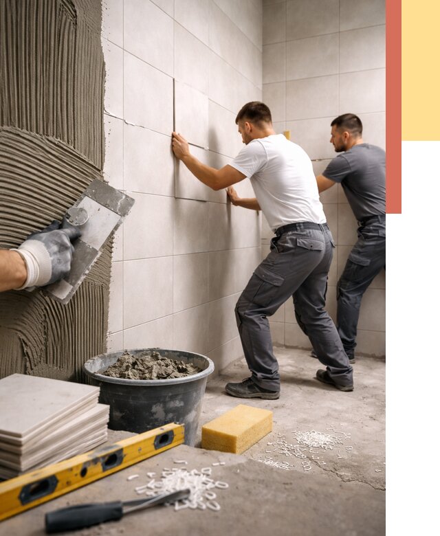 Укладка плитки на стены в Новотроицке от 890 руб. — качественно и недорого | ОТДЕЛОЧНИК-Нвт