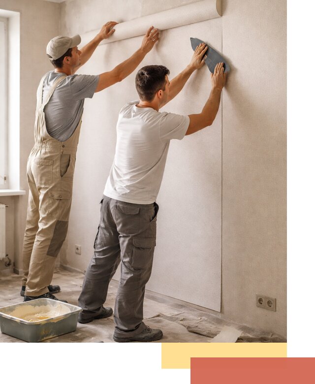 Поклейка виниловых обоев в Новотроицке профессионально и качественно