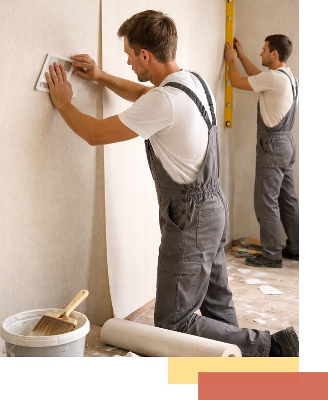 Поклейка бумажных обоев в Новотроицке качественно и недорого