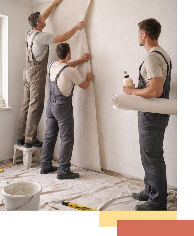 Оклейка стен обоями в Новотроицке — качественно и профессионально