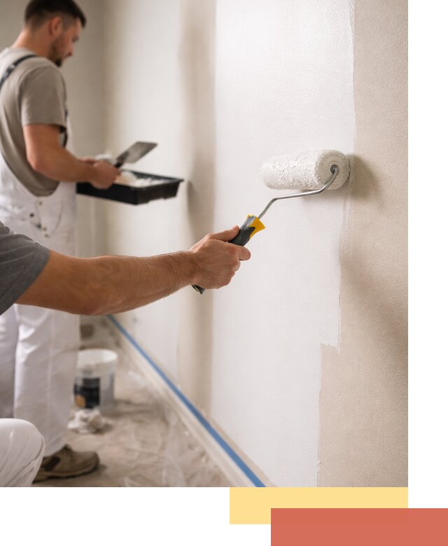 Покраска стен акриловой краской профессионально в Новотроицке