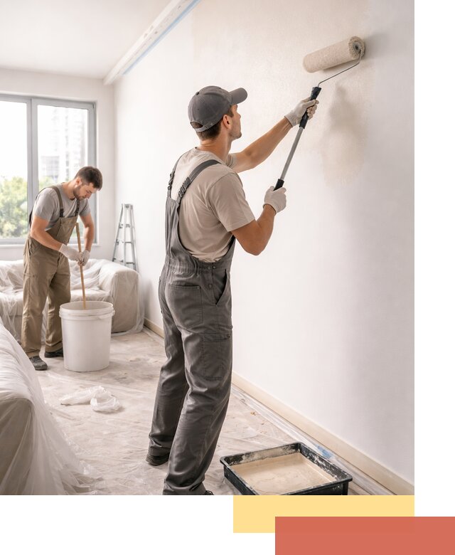 Покраска стен в офисе в Новотроицке — быстрый и качественный ремонт