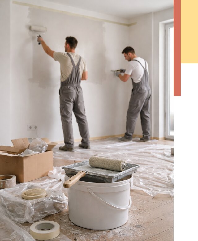 Покраска стен в квартире в Новотроицке от 2617 руб/м2 — быстро и недорого | ОТДЕЛОЧНИК-Нвт