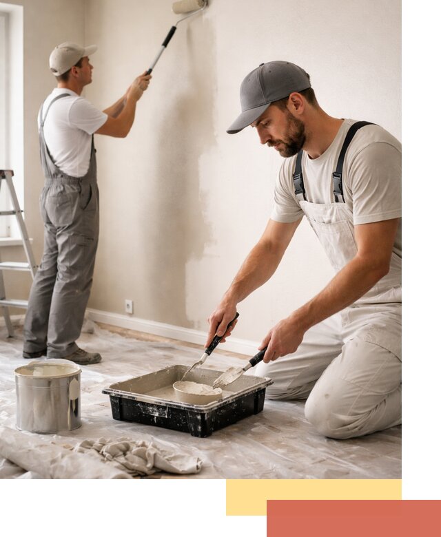 Покраска стен в квартире в Новотроицке — профессионально и аккуратно