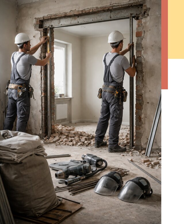 Расширение дверного проема в Новотроицке от 13085 руб. под ключ | ОТДЕЛОЧНИК-Нвт