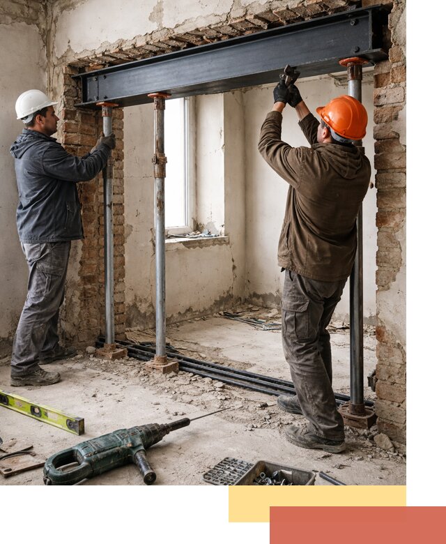 Усиление проема в стене в Новотроицке для расширения и безопасности