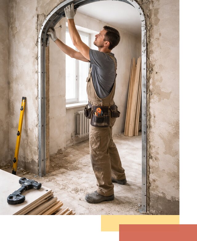 Устройство арочного проема в Новотроицке под ключ