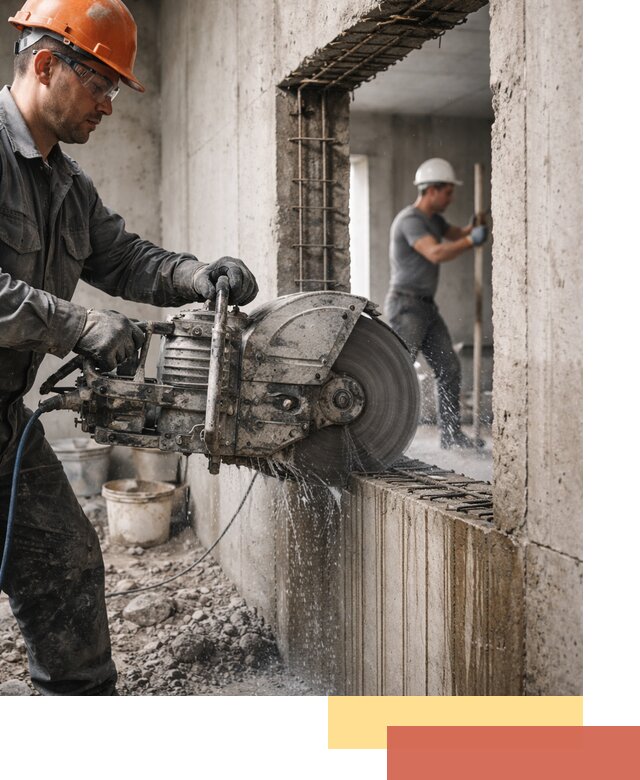 Алмазная резка проемов в Новотроицке быстро и точно