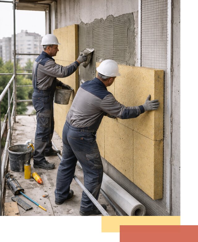 Утепление стен зданий и домов в Новотроицке качественно и надежно