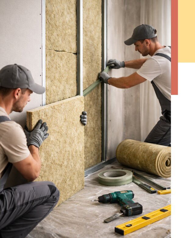 Шумоизоляция стен в Новотроицке под ключ от 1937 руб. | ОТДЕЛОЧНИК-Нвт