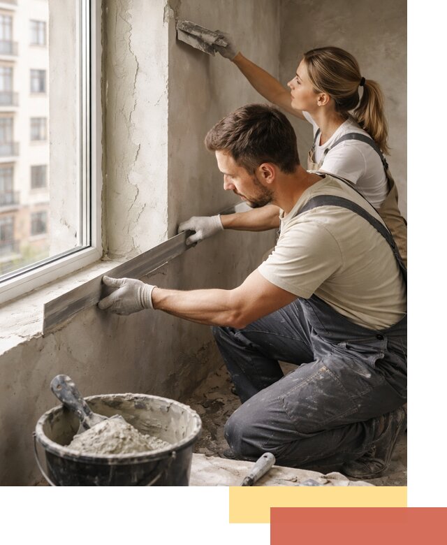 Штукатурка откосов дверей и окон профессионально в Новотроицке