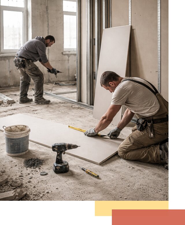 Кладка перегородок из ПГП под ключ в Новотроицке