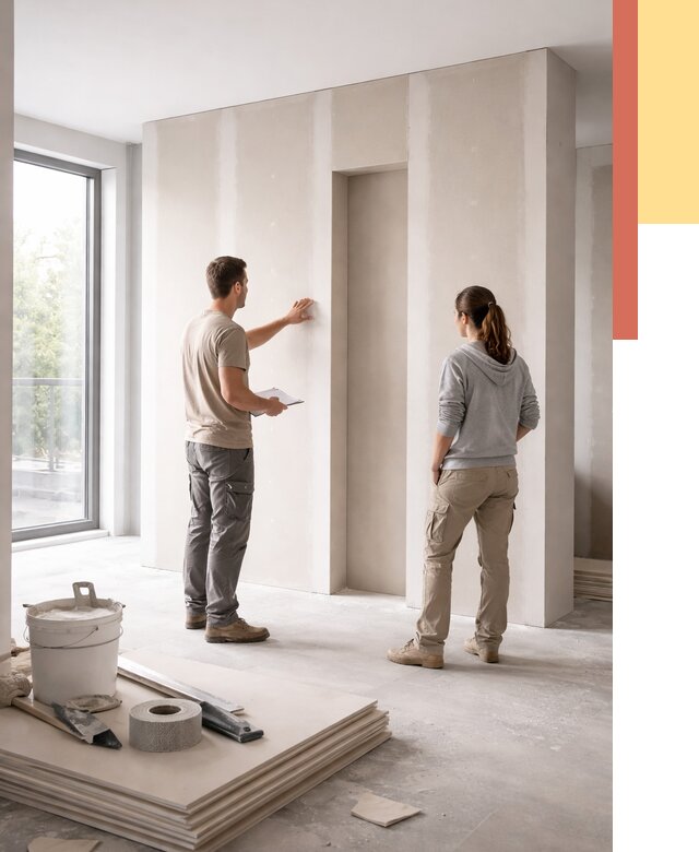 Зонирующая перегородка из гипсокартона в Новотроицке от 2931 руб. под ключ | ОТДЕЛОЧНИК-Нвт