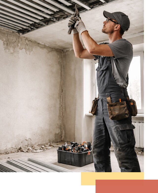 Демонтаж реечного потолка в Новотроицке быстро и аккуратно