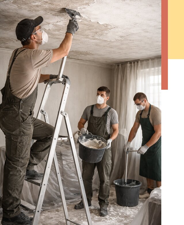 Удаление побелки с потолка в Новотроицке от 2617 руб. быстро и недорого | ОТДЕЛОЧНИК-Нвт