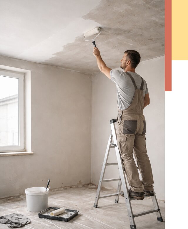 Грунтовка потолка в Новотроицке от 2617 руб. — быстро и недорого | ОТДЕЛОЧНИК-Нвт