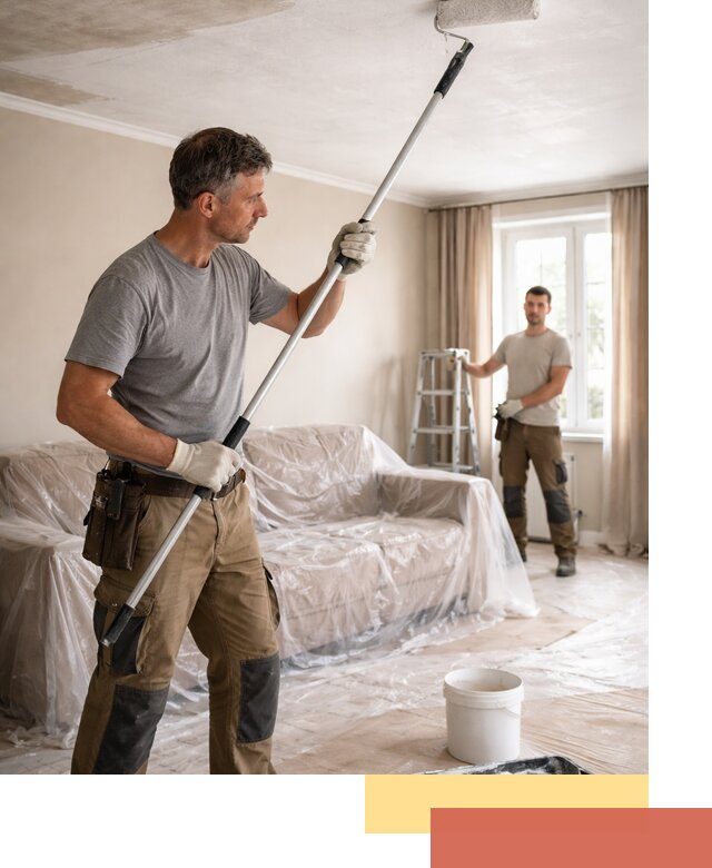 Грунтовка потолка в Новотроицке — подготовка под покраску и отделку