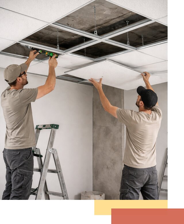 Монтаж потолка Армстронг под ключ в Новотроицке