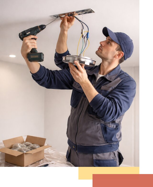 Установка люстры в натяжной потолок в Новотроицке