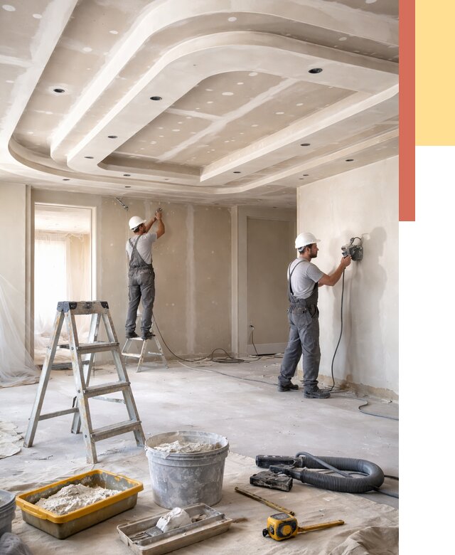 Многоуровневый потолок из гипсокартона в Новотроицке от 785 руб. под ключ | ОТДЕЛОЧНИК-Нвт