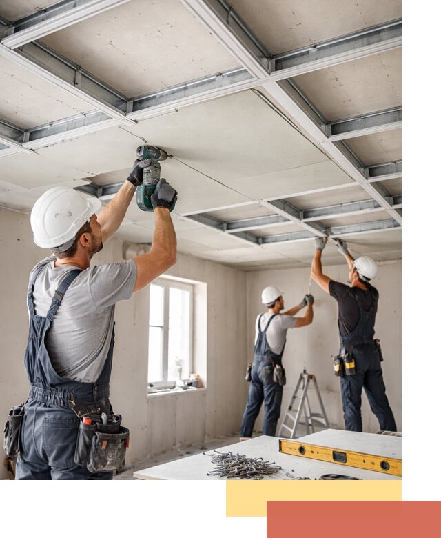 Кессонный потолок из гипсокартона под ключ в Новотроицке