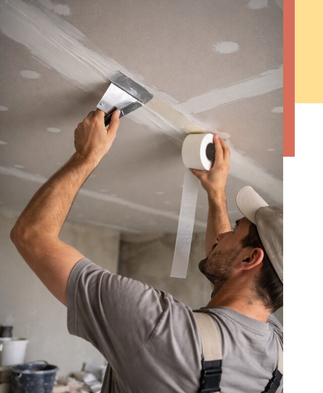 Обработка швов потолка ГКЛ в Новотроицке от 7851 руб. под ключ | ОТДЕЛОЧНИК-Нвт