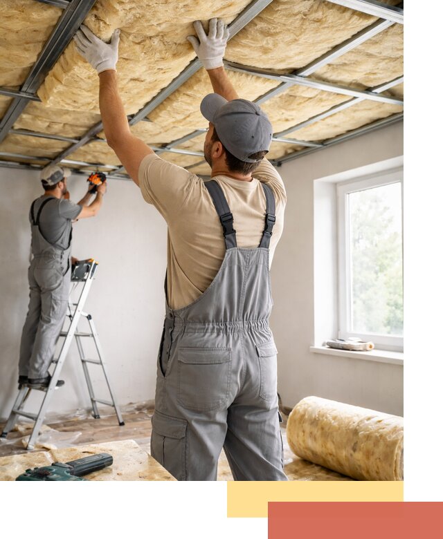 Утепление потолка под ключ в Новотроицке качественно и быстро