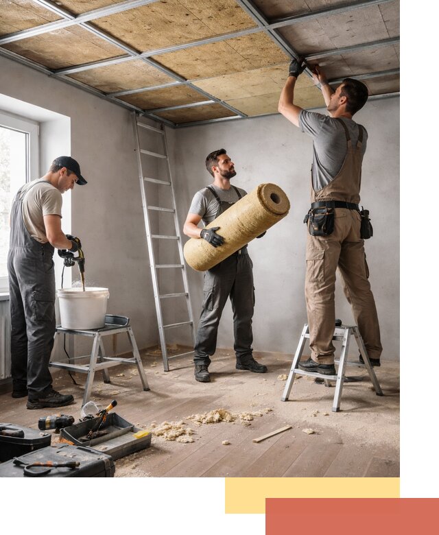 Шумоизоляция потолка в Новотроицке: профессиональный монтаж и отделка